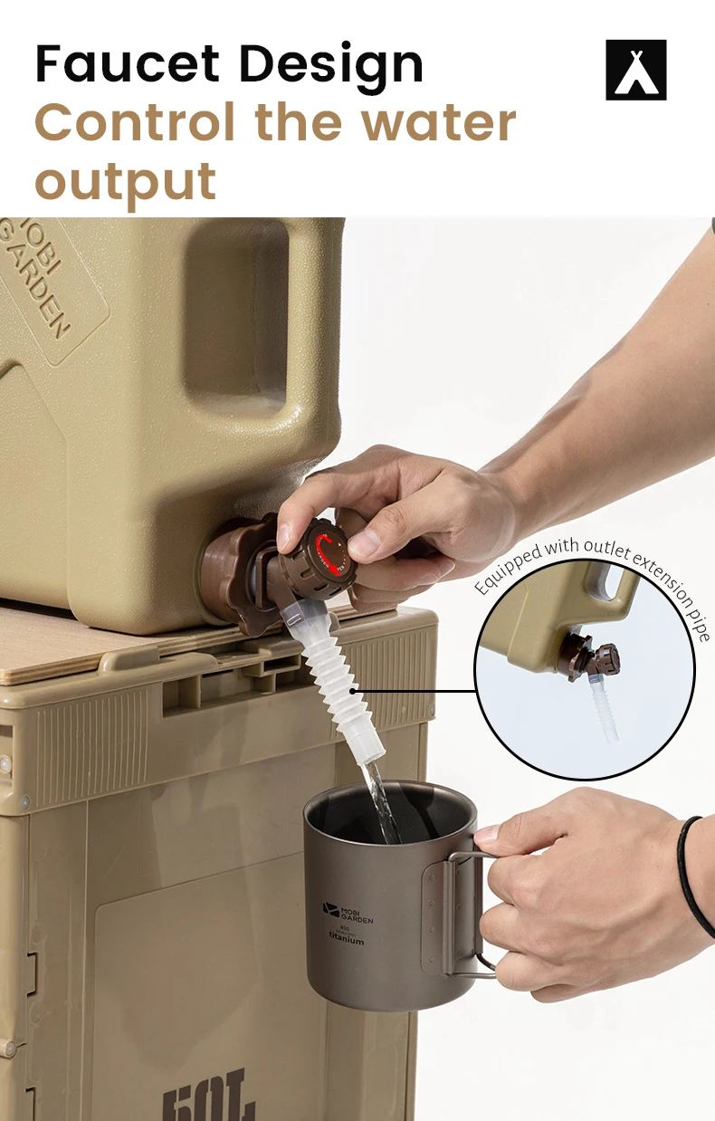 Mobi Garden Water Container with Tap Camping Drink Storage Camping
