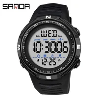 SANDA 6014 Top Brand Waterproof Men Watch Multifunctional Luminous Digital Wristwatch Outdoors Sports Student Watches Fashion 1