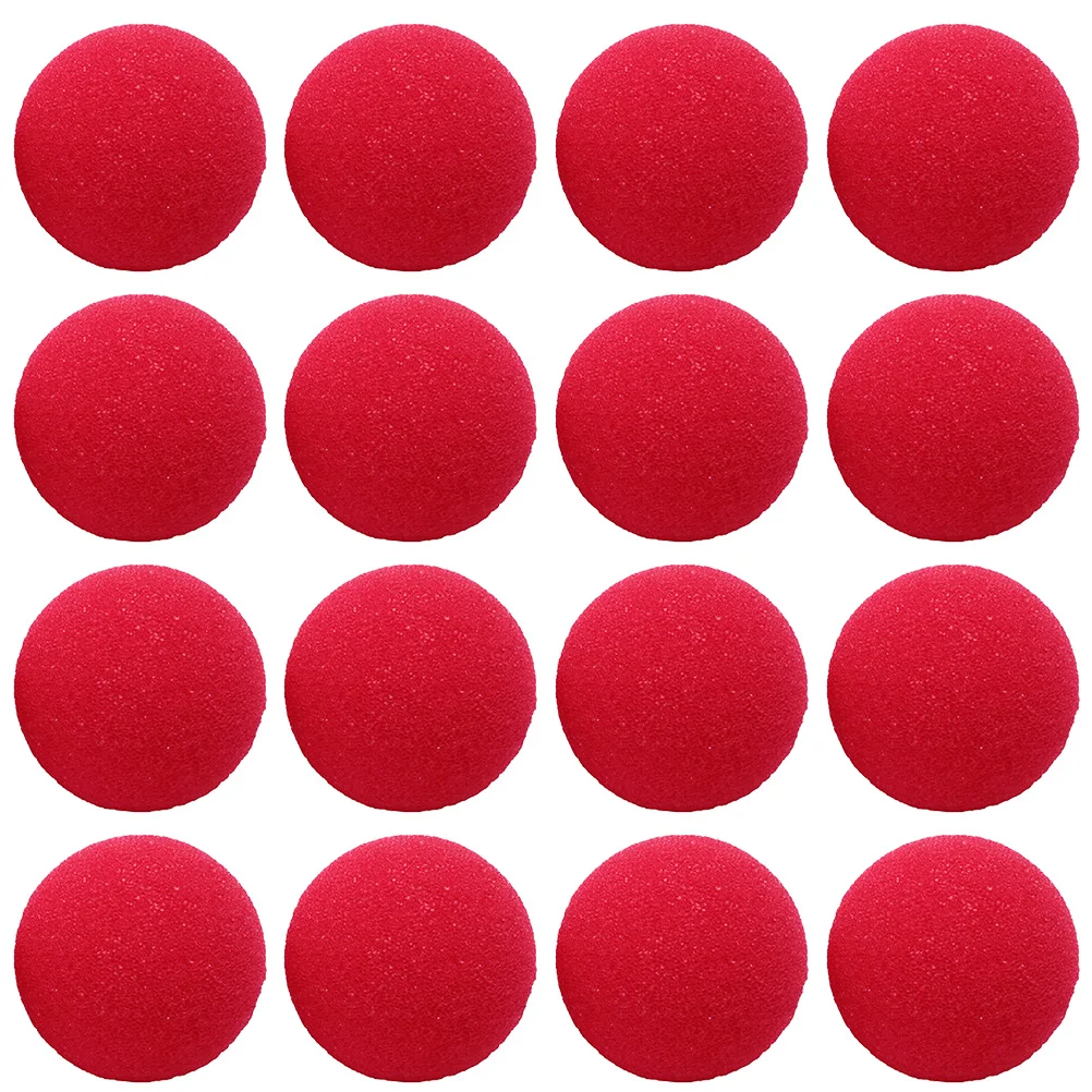 

50Pcs Red Ball Foam Circus Clown Nose Cosplay Prop Decor Performance Role-Play Halloween Decoration Makeup Sponges Accessories