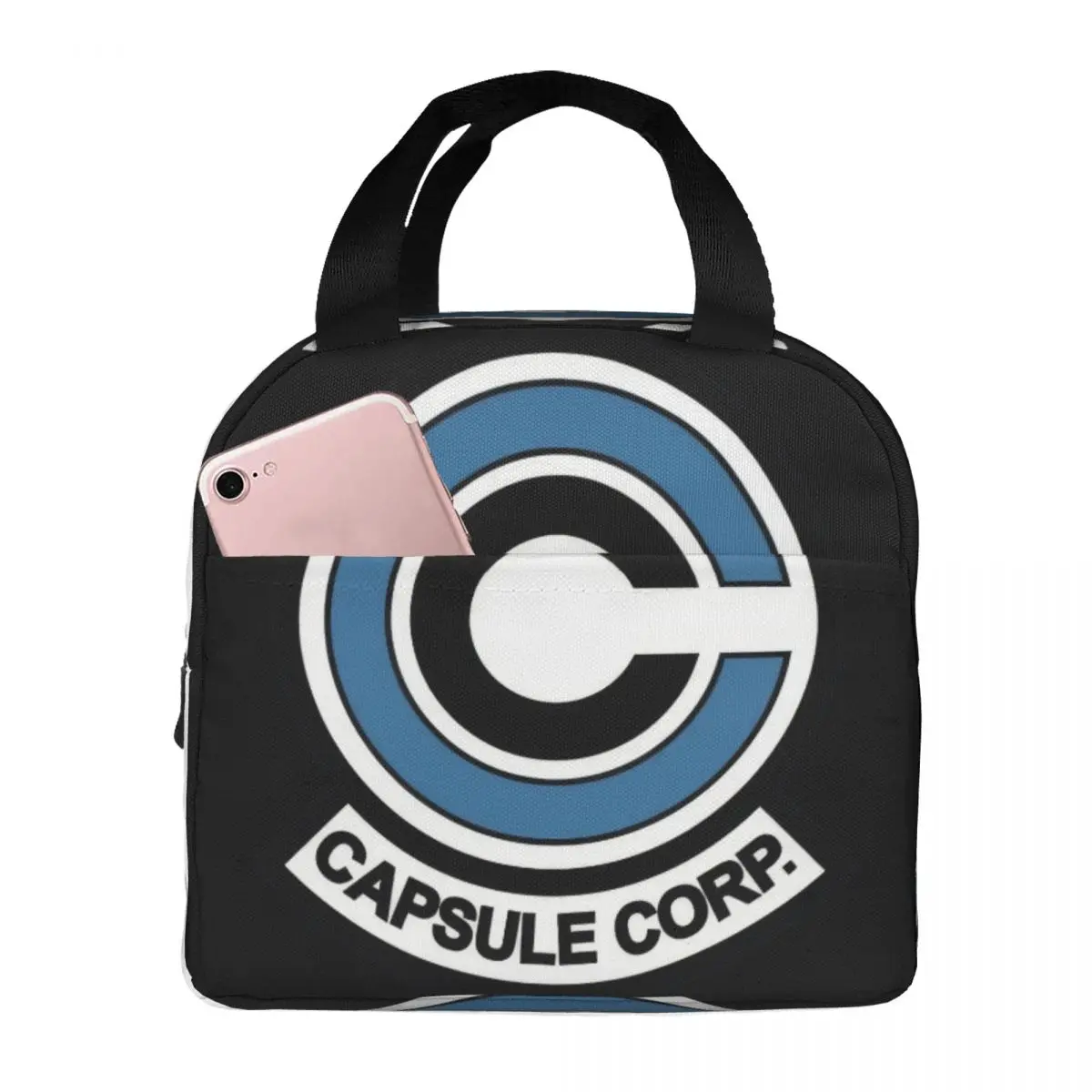 Capsule Corp Logo Lunch Bag Unisex Portable Cooler Insulated Lunch Box Food Bento Box