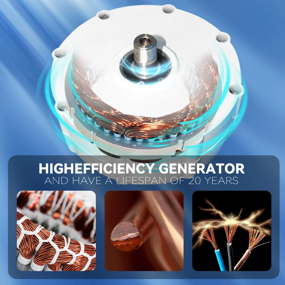 2KW 2000W 5000W Electric Generator Windmills Water Turbine Gearless Permanent Magnet Generators Power 12V 24V 48V For Home Use
