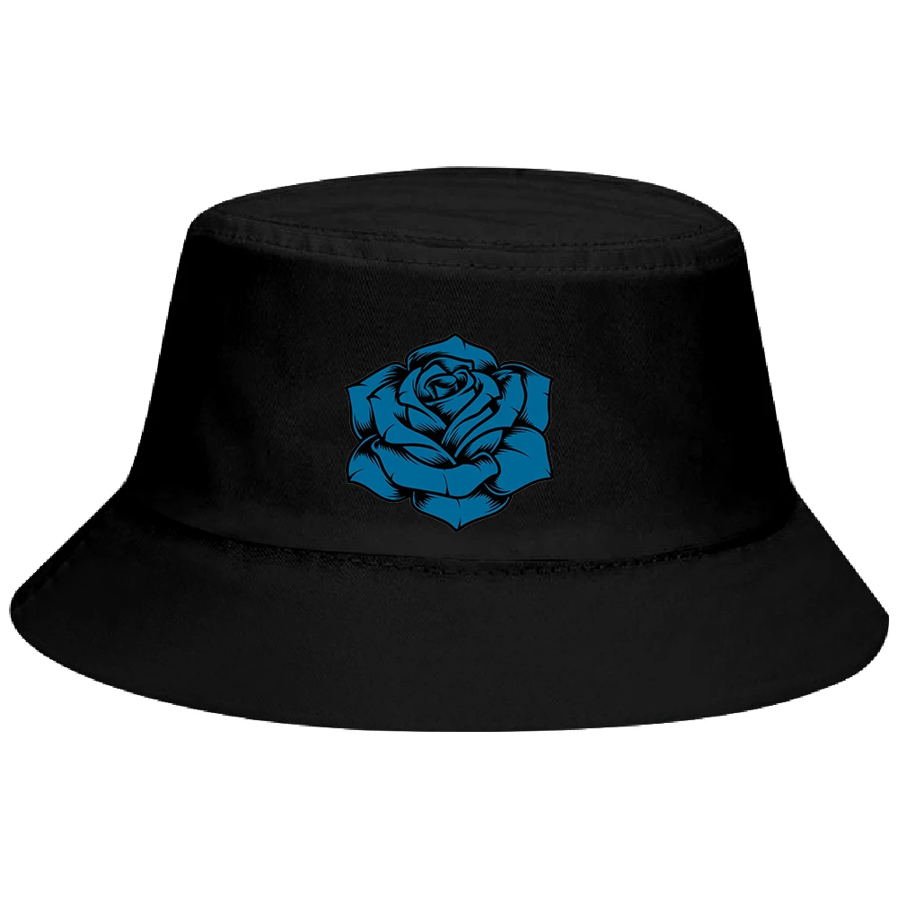 

Ado Merch Blue Rose Print Fisherman Hat Women Men Summer Bucket Hat Unisex Fashion Outdoor Fishing Hiking Beach Hats