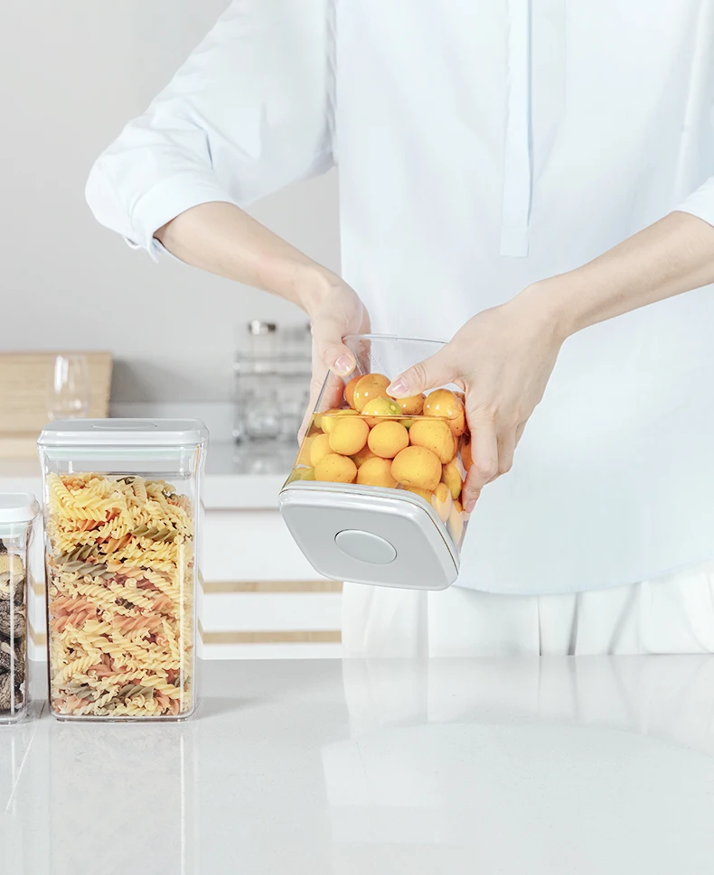 Kitchen Cereal Keeper Dry Food Storage Container Plastic Cereal Dispenser Storage Box