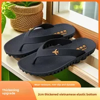Upgraded Thickened 2cm EVA Plane Sandals Anti-slip Wear-resistant Summer Outdoor Casual Slippers Crossbody Slippers