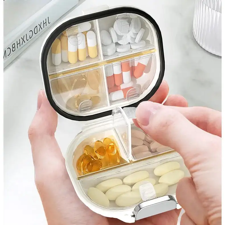 Portable Pill Case for Travel Metal Pill Organizer Waterproof Pill Box New  Pill Case Container Medicine Bottle Organizer Weekly - AliExpress