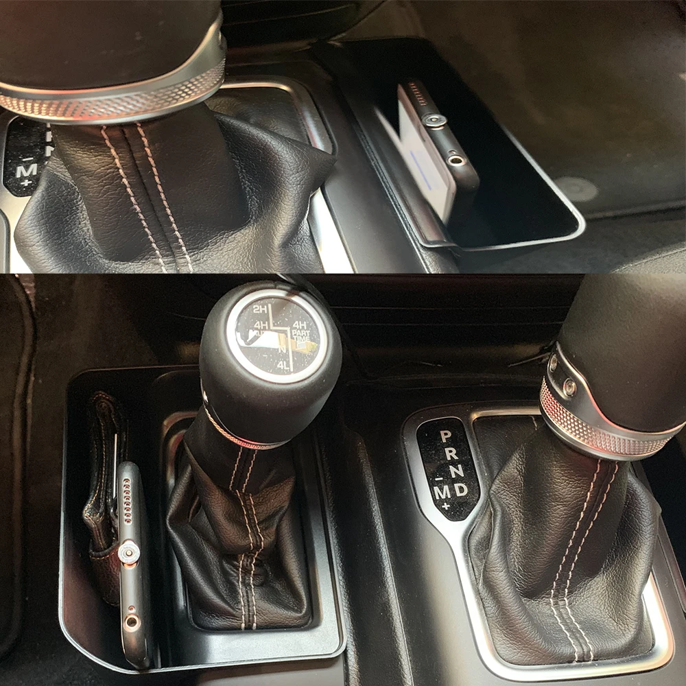 

Console Shifter Storage Box Tray for 2018-2022 Jeep Wrangler JL LANTSUN JL1134