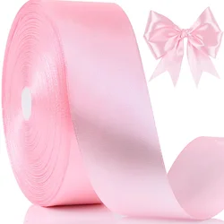 Luxurious Silk Ribbon Assortment for Crafts and Gift Wrapping - Set of 25 Rolls (Light pink)