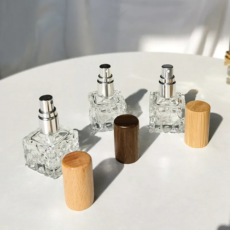 Crystal Glass Perfume Bottle for Women, Vintage Empty Portable Travel Atomizer, Rechargeable Spray Atomizer, 10ml, 100Pcs