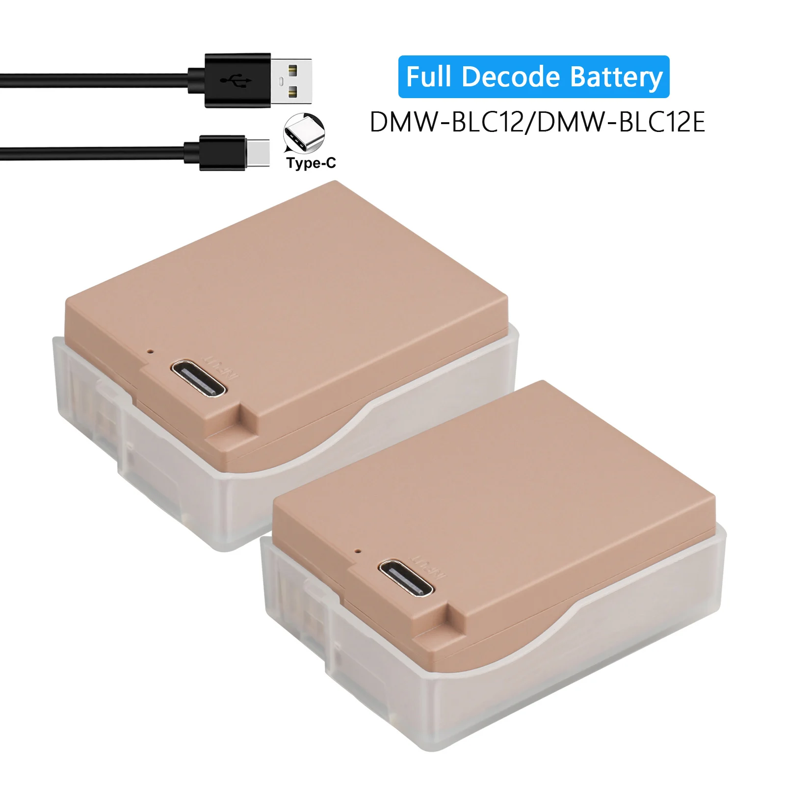 1800Mah Dmw-Blc12 Dmw-Blc12E Dmw-Blc12Pp Batteria Di Decodifica Completa Per Panasonic Lumix Dmc G85,Fz200,Fz1000,G5,G6,G7,Gh2,Gx8