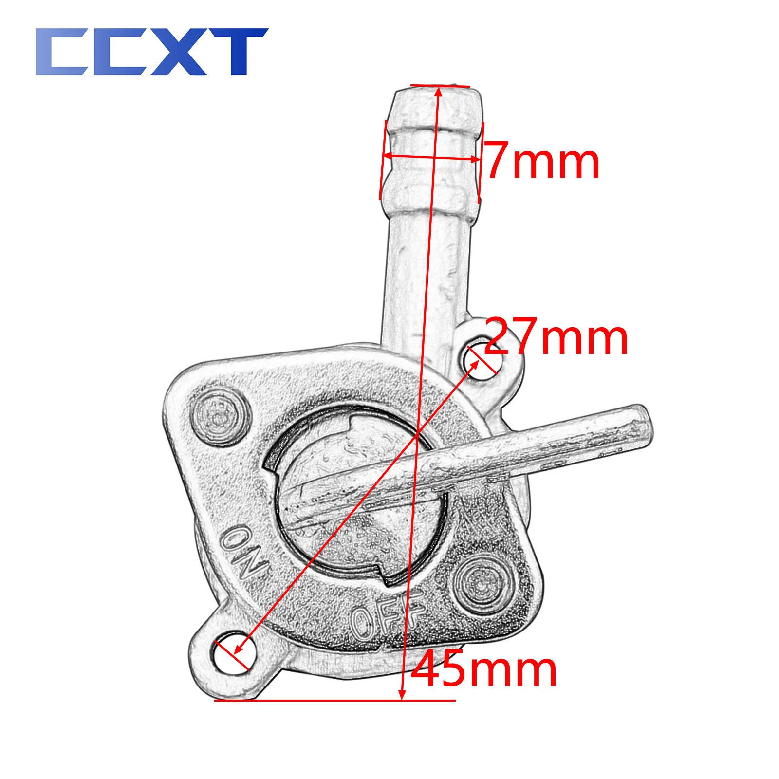 Motorcycle Gas Fuel Petcock Switch For Honda ATC70 ATC110 TRX125 TRX90 TRX70 CT70 CT90 CT110 ATC125M
