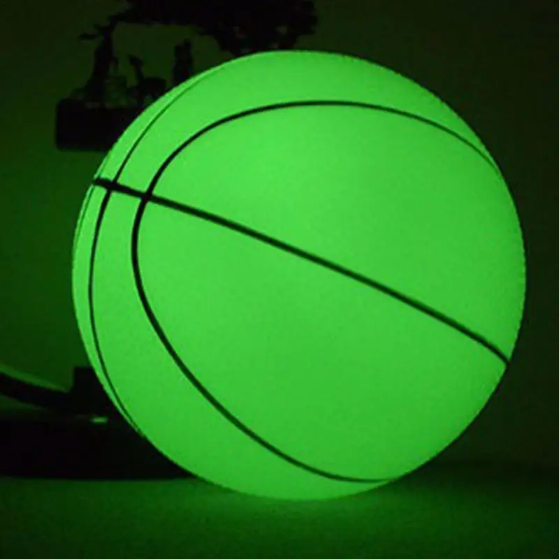 

Luminous Basketball Glow In Dark Night Light Basketball Illuminated Reflective Glowing Toddler Bouncy Balls For Games In-Outdoor