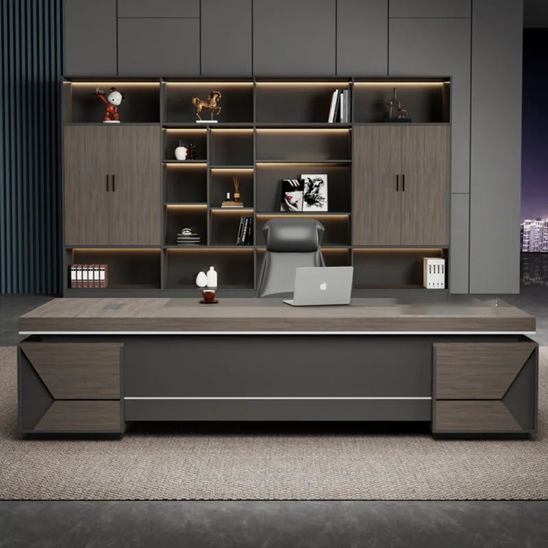 Organizers Standing Office Desk Supplies Luxury European Executive Computer Desks Laptop Reception Mesa Escritorio Furniture