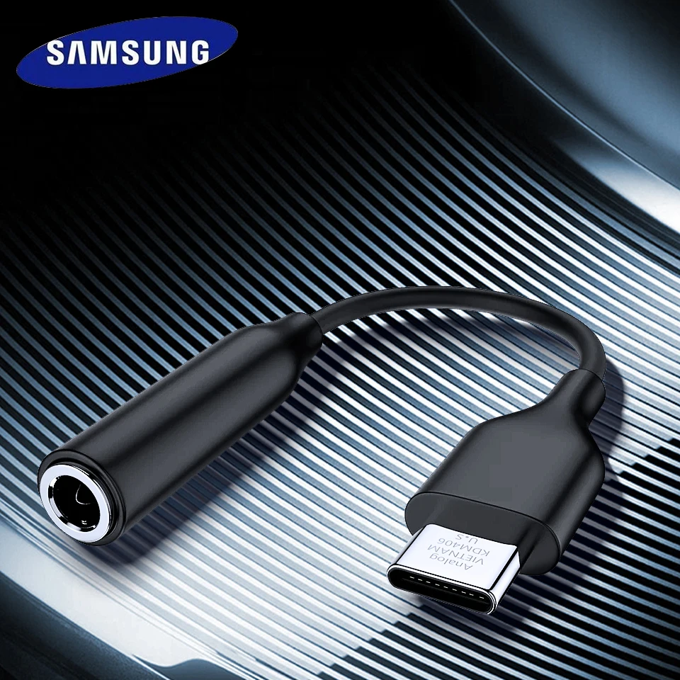 Оригинальный адаптер для наушников Samsung с разъемом USB Type-C на 3 5 мм аудиокабель Galaxy