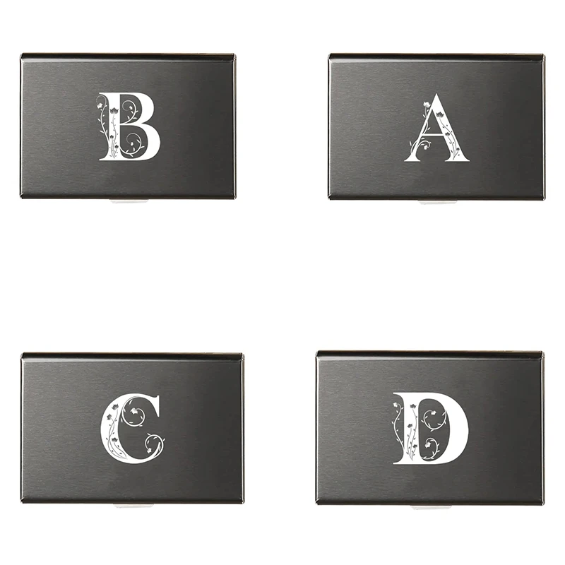 

Printed aluminum alloy credit card clip for protection, travel ID card clip, women's wallet, metal box, portable card