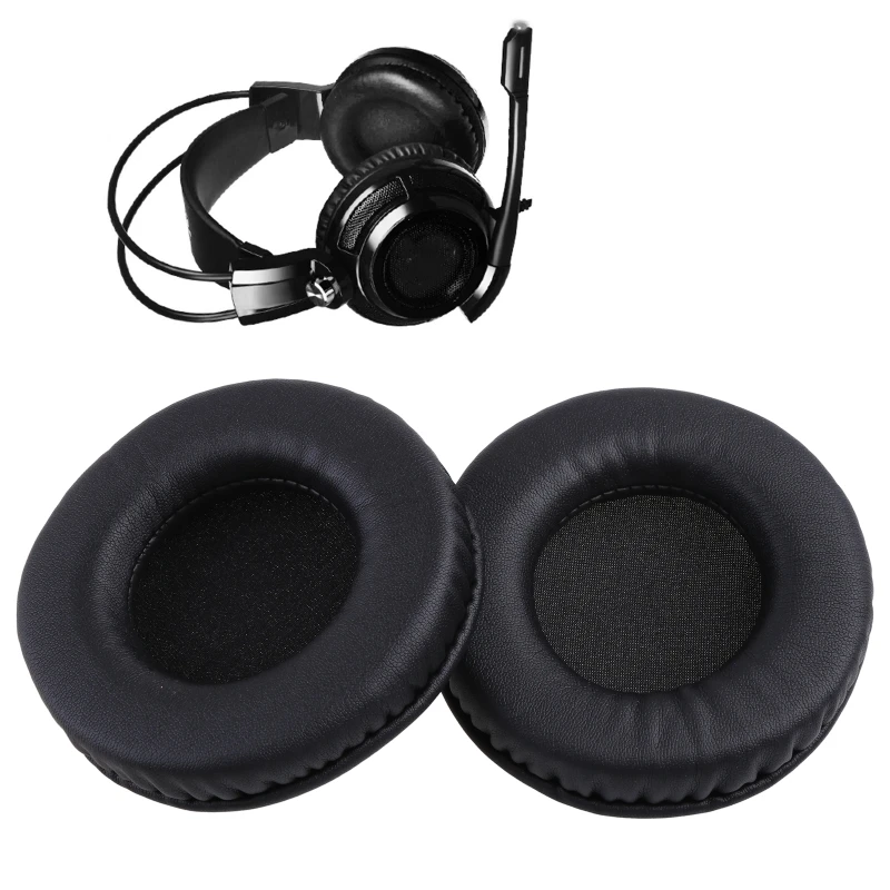 H8WA Portable Headset Replacement Earmuff for SOMIC G941 1 Pair Soft Ear Pad Cover Earphone Cushion Breathable Memory Foam