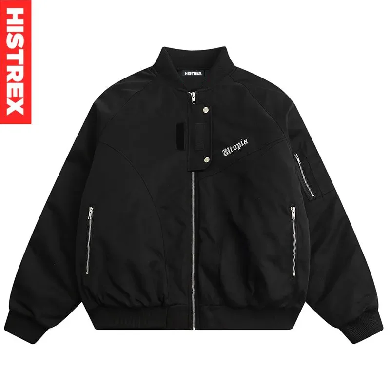 

2023 Techwear MA1 Jacket Parkas Men,Thick Winter Warm Parka,New Multi-pocket Pilot Coat,Waterproof Nylon Tactics Outwear