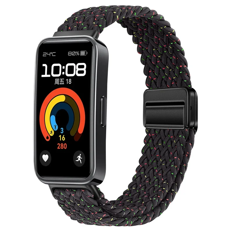 Braided Nylon Loop Straps with Magnetic Buckle - Comfortable Bracelet Accessory