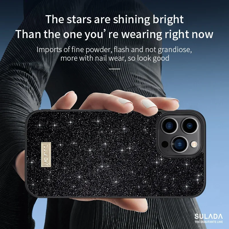 For IPhone 15 Pro Max Case Fashion Shiny Case Colorful Phone Cover Iphone15 12 13 14 11 Pro Max X XR XS Plus Glitter Phone Shell