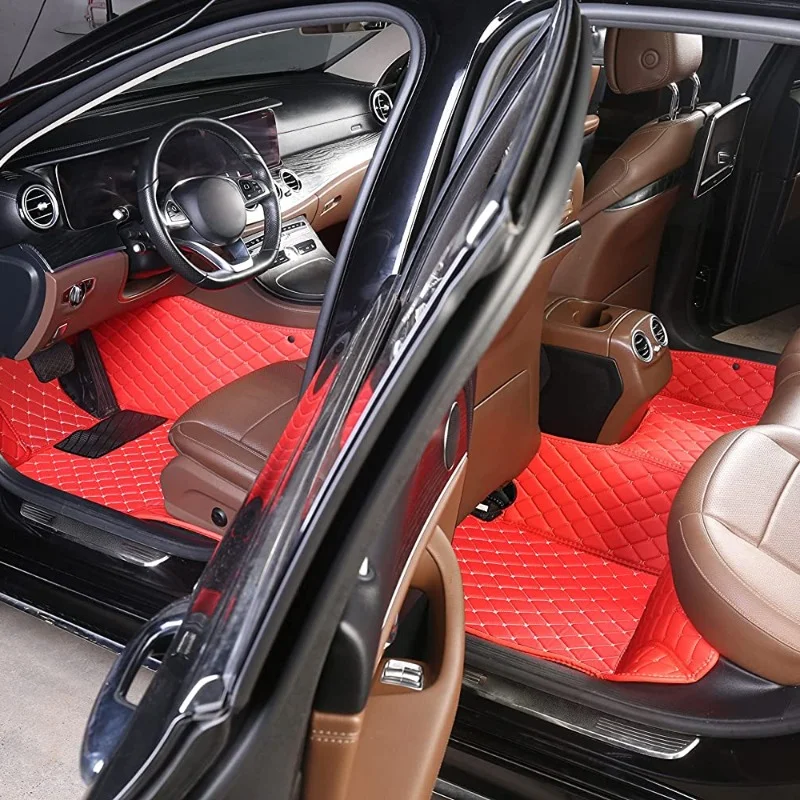 Nissan Juke Genuine Car Floor Mats Luxury Tailored Carpet Front+Rear x4 Red