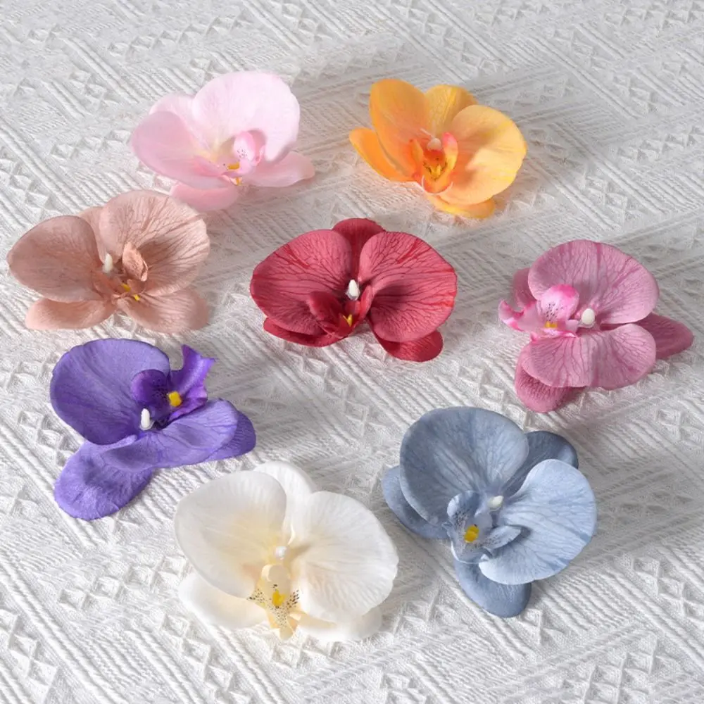 Handmade Accessories Simulated Flower Headdress DIY Jewelry Making Craft Butterfly Orchid Flower Decoration Women