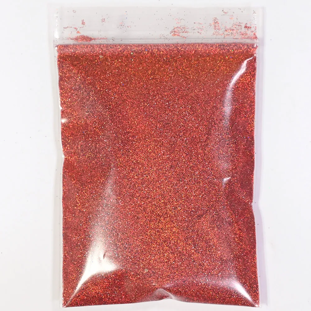 Laser Silver Holographic Chrome Nail Powder - Extra-Fine Glitter for Mirror Effect Nail Art, 50g