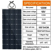 Panneau solaire 2000W 18V haute puissance, panneau solaire flexible, batterie portable, charge d'urgence, maison, camping, extérieur 4