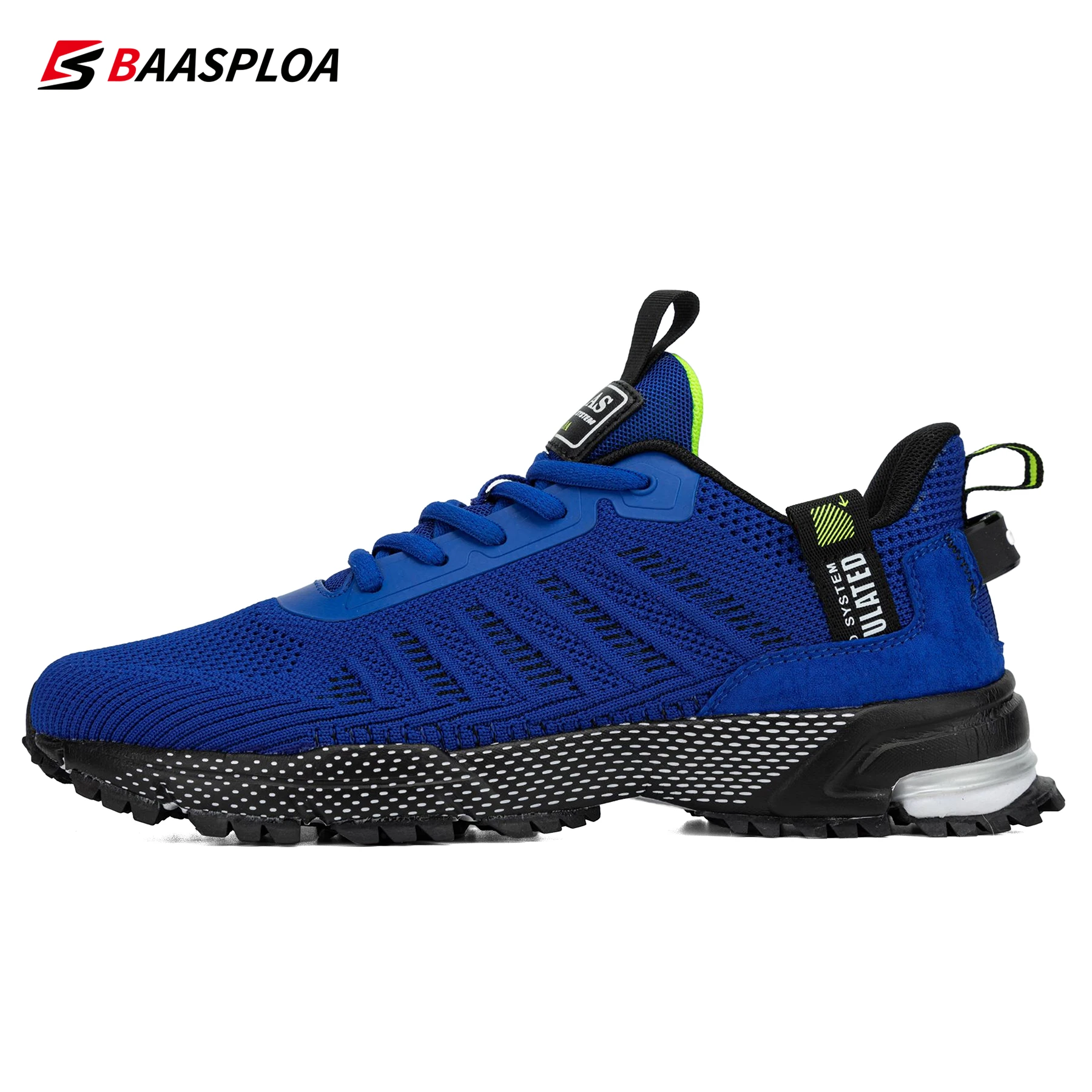 Baasploa Professional Men Running Shoes Lightweight Mesh Lace-Up Outdoor Sports Tennis men sneakers,running shoes