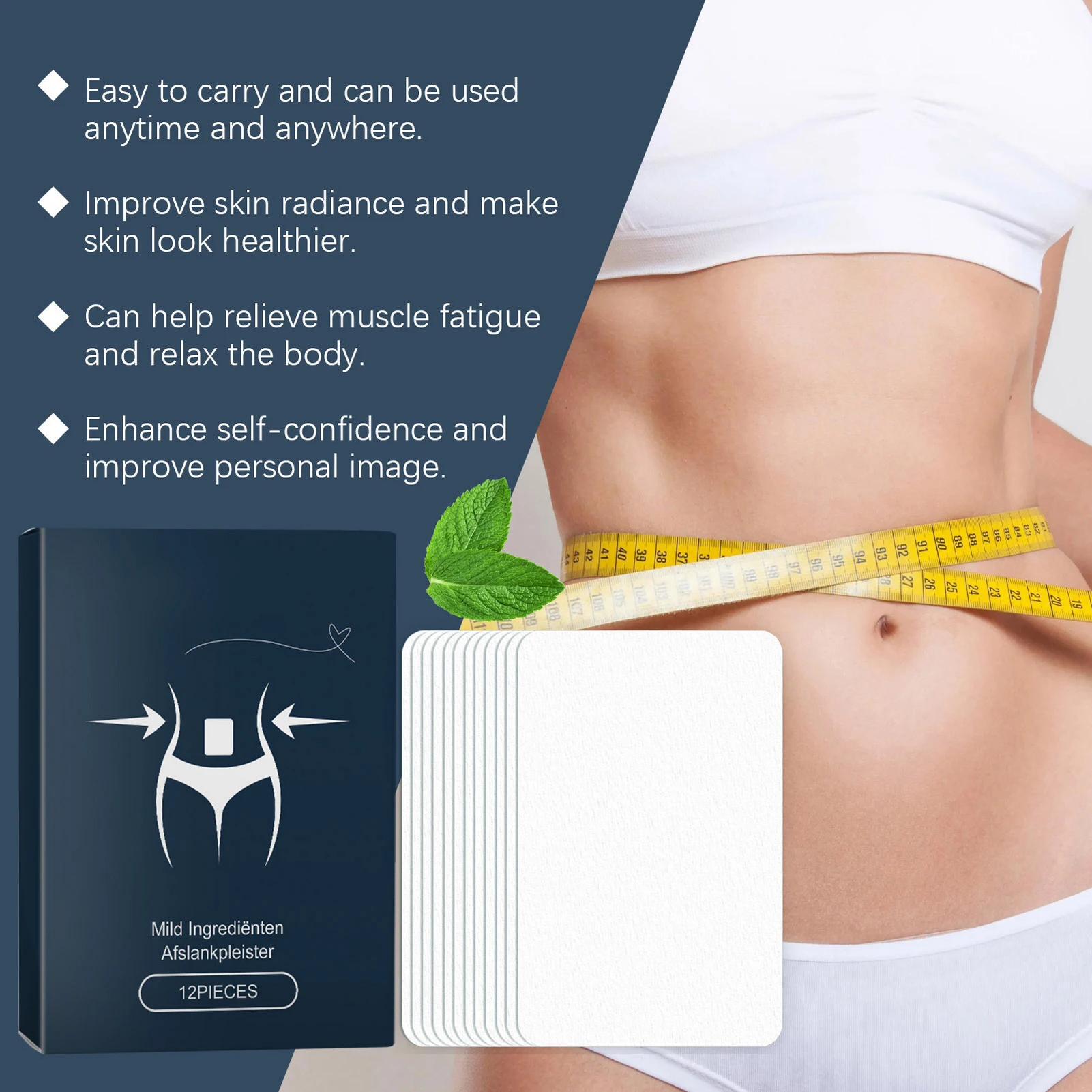 Natural Ingredients Slimming Patches Skin-friendly Weight Lose Navel Patches for Women Men Health Care