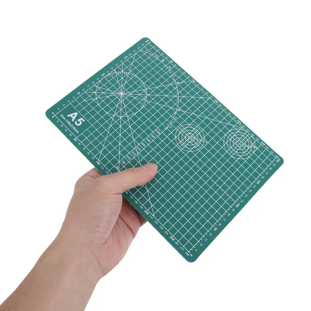A5 Cutting Mat Double Sided Self Healing Cutting Board Scrapbooking Craft Mat with Metric Grids for Sewing Hobby Arts Crafts 1