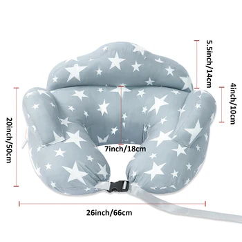 Adjustable Nursing Pillow for Breastfeeding, Breast Feeding Pillow Bottle Feeding Support for Mom and Baby, Removable Cover 3