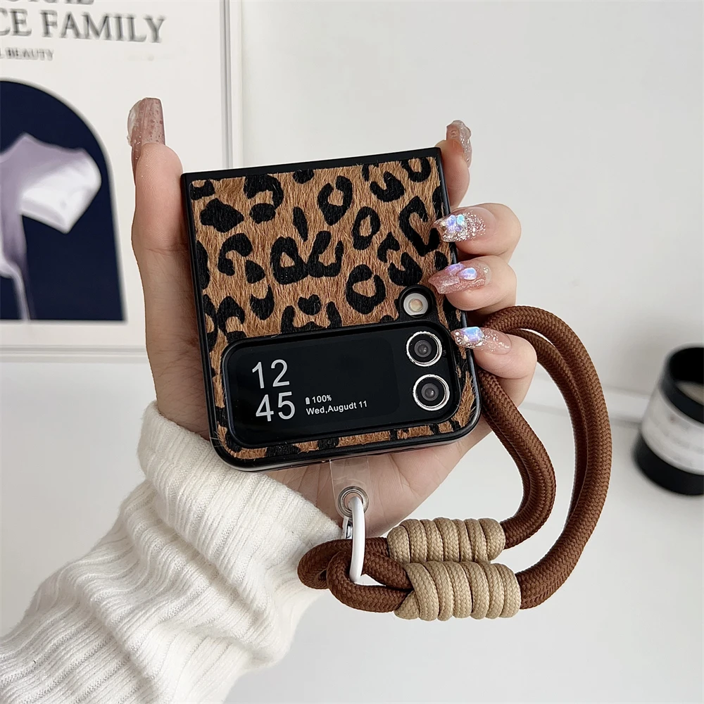 Leopard Print Clear Hard PC Luxury Shockproof Phone Case