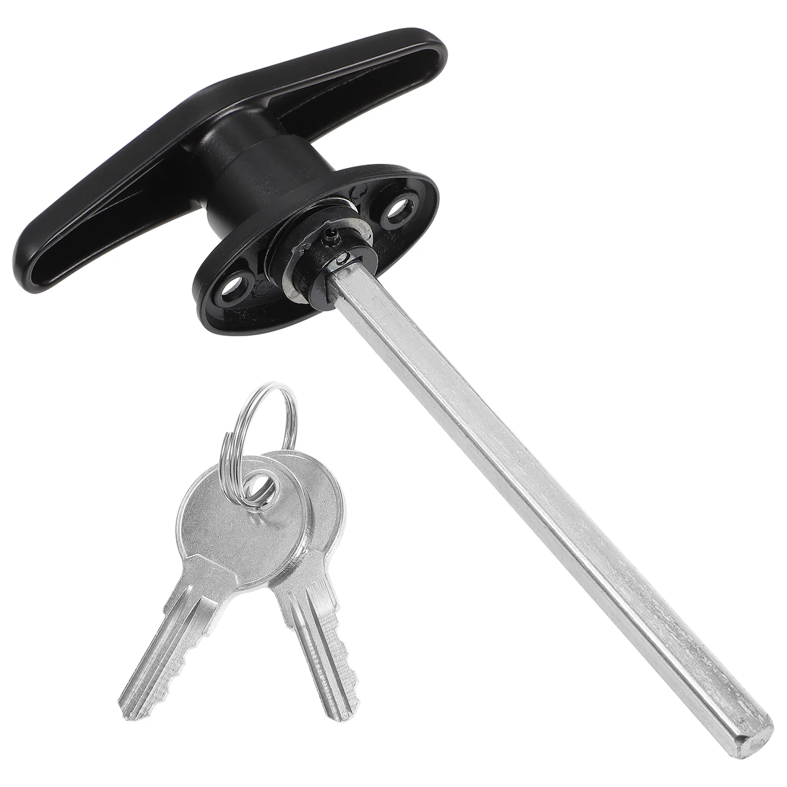 Door Lock Handle Shed Hardware 17X10CM Zinc Alloy Garage Kit Universal Locking T-Handle