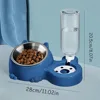 2-in-1 Stainless Steel Pet Bowl - Food & Water Bowl for Kittens, Puppies & Cats, Anti-Spill Feeding Bowl, 5