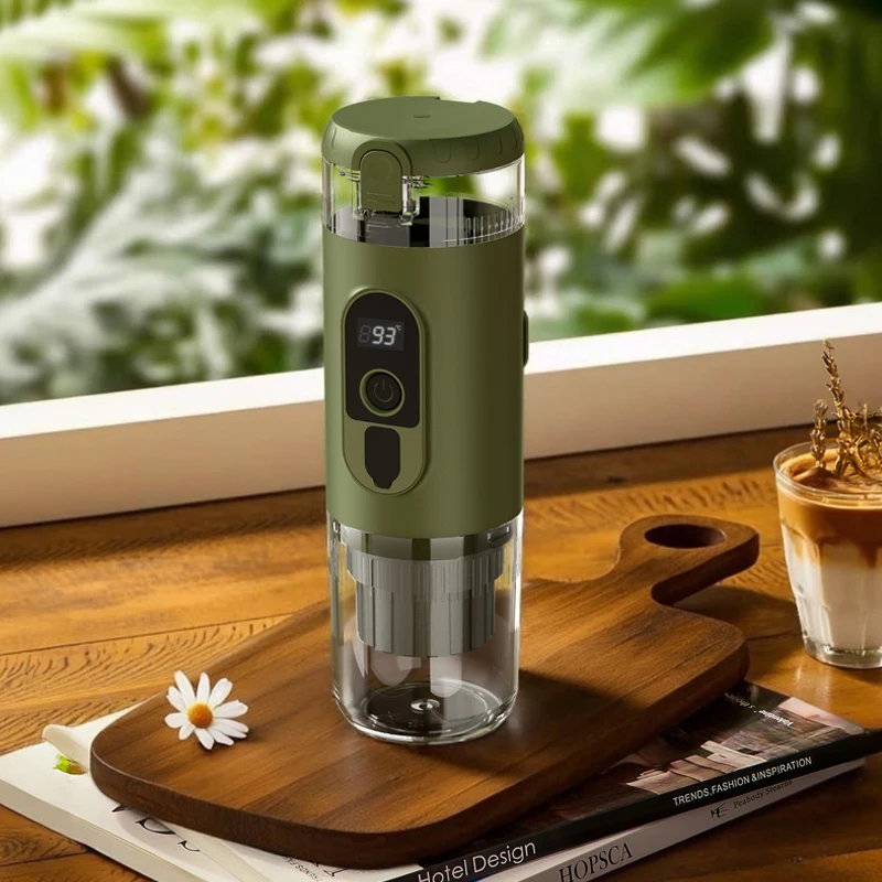Portable Italian Semi-Automatic Coffee Machine Handheld Electric Outdoor Compact Capsule Concentrated Car Travel Charging