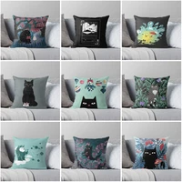 Decorative Home pillow case Cushion covers nordic 45*45 40*40 40x40cm 50x50cm Modern Living Room sofa House 50*50 60*60 cute cat 1