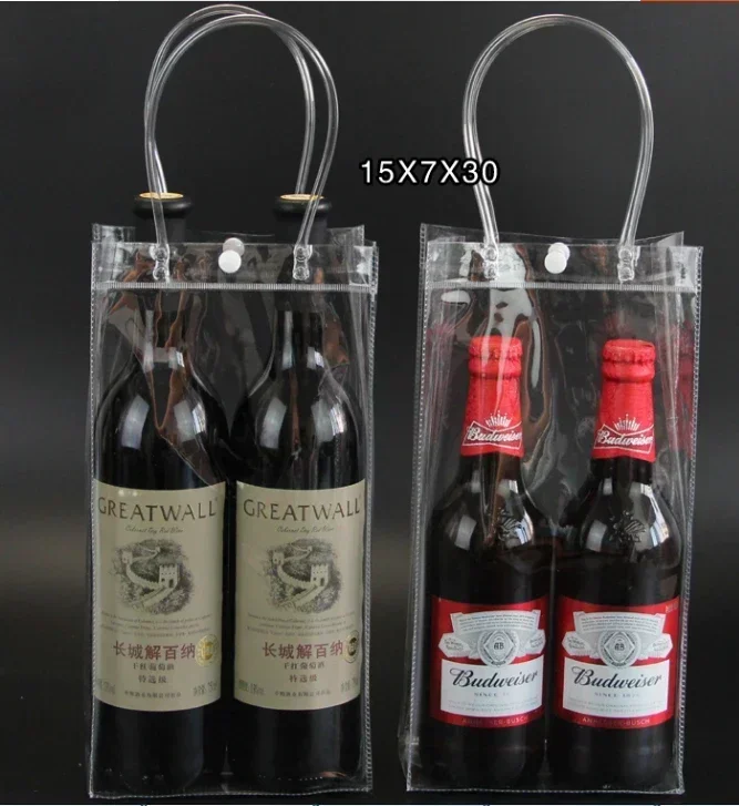 12 Sacchetti Regalo Per Vino Nero - Riciclabili, Per Champagne, Whisky, Prosecco, Misura 11x9x35 Cm - 4