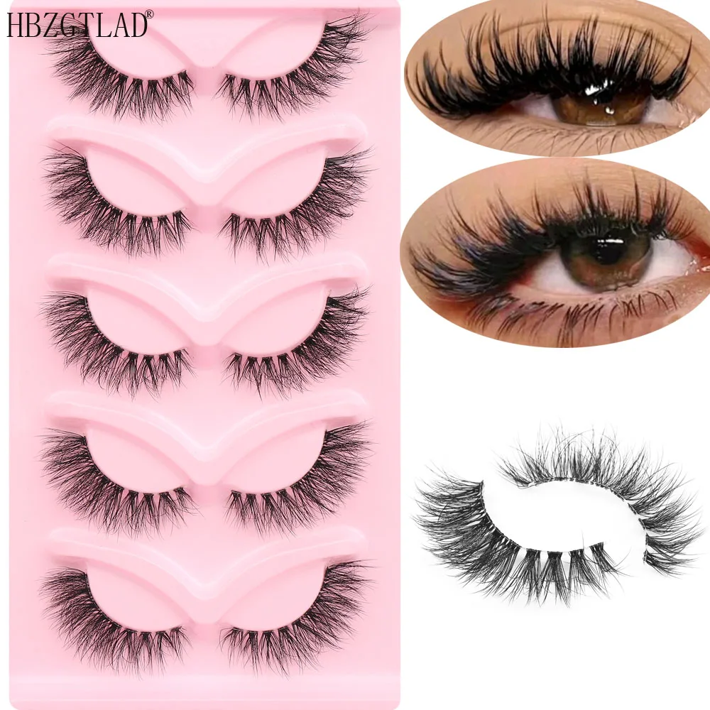 

Cat eye Eyelashes 3D Mink Lashes Natural Long Full Strip Lashes Transparent terrier Short Mink EyeLashes Manga False Eyelashes