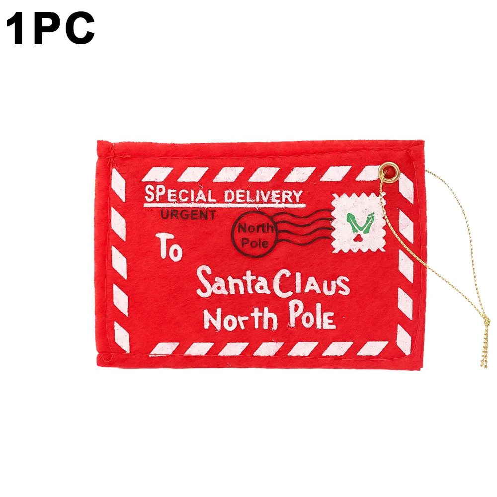thumbnail image 1 of 20/1 piezas de sobres de fieltro para cartas de Papá Noel, no tejidos, bordados, para regalos de dulces de Navidad, soporte para bolsas, decoración para fiestas de Año Nuevo y Navidad, 1 of 5