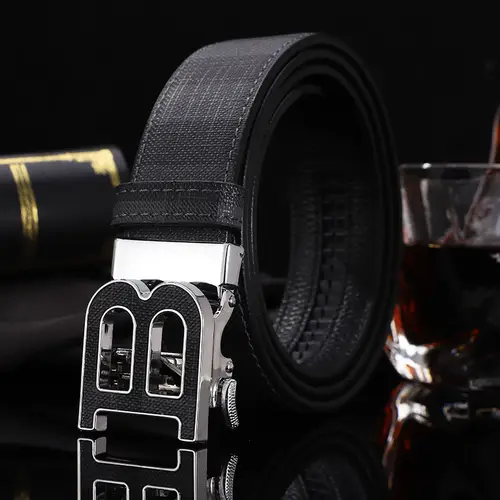 High Quality Leather Belt Men Luxury Brand Designer fashion Canvas Belts for Men Strap Male Metal Automatic Buckle Belt - Image 13