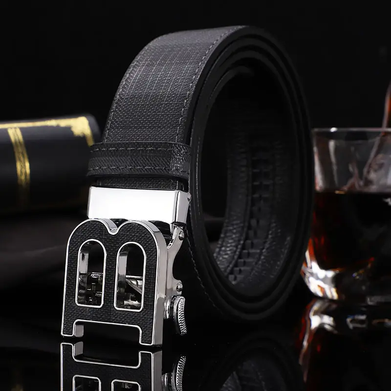 High Quality Leather Belt Men Luxury Brand Designer fashion Canvas Belts for Men Strap Male Metal Automatic Buckle Belt - Image 13