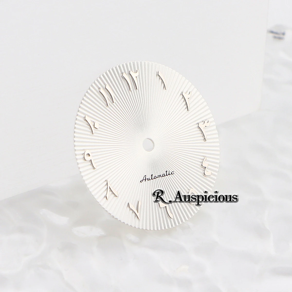 28.5mm Black and White Arabic Math Dial for Watch Repair and Replacement