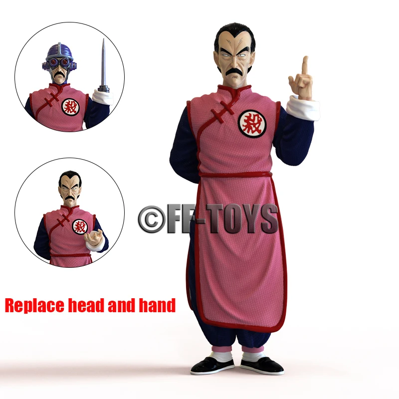 Dragon Ball Tao Pai Pai Figure Sostituisci Testa E Mano Taopaipai 28Cm Pvc Action Figures Collection Model Toys Gifts