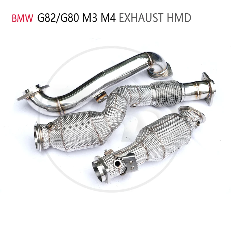 

HMD Car Accessories Exhaust Downpipe High Flow Performance for BMW M3 M4 G80 G82 With OPF Catalytic Converter