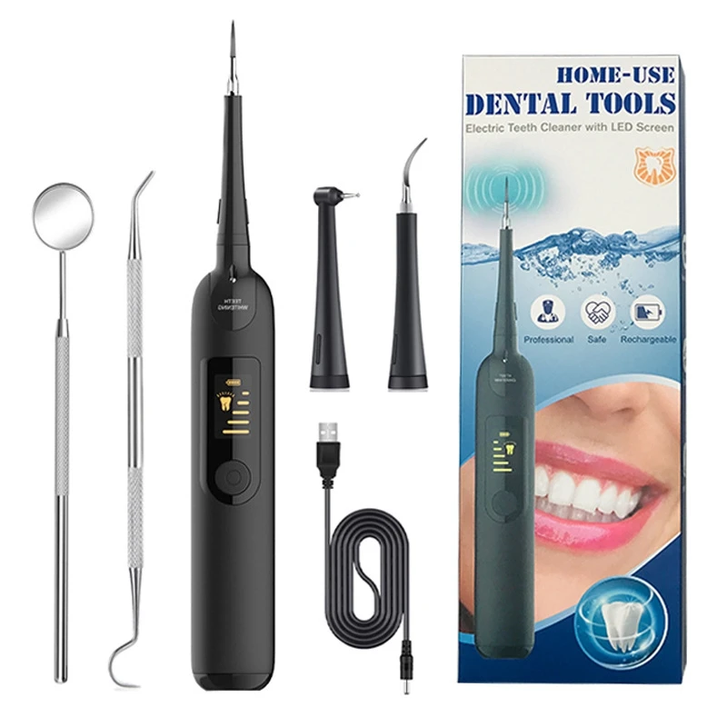 

Electric Teeth Cleaner Ultrasonic Calculus Stain Remover Oral Tooth Plaque Tartar Scaler Teeth Whitening Tools