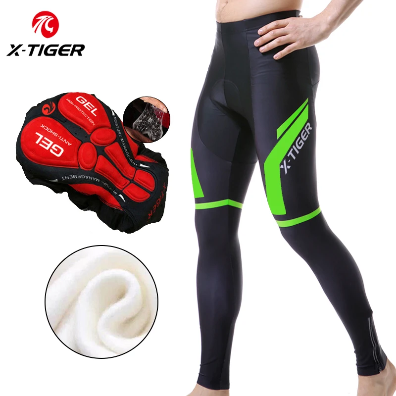 Pantaloni da ciclismo termici invernali X TIGER Pro con pantaloni da Mountain  Bike imbottiti in Gel 5D pantaloni da ciclismo da corsa per uomo|Cycling  Pants| - AliExpress