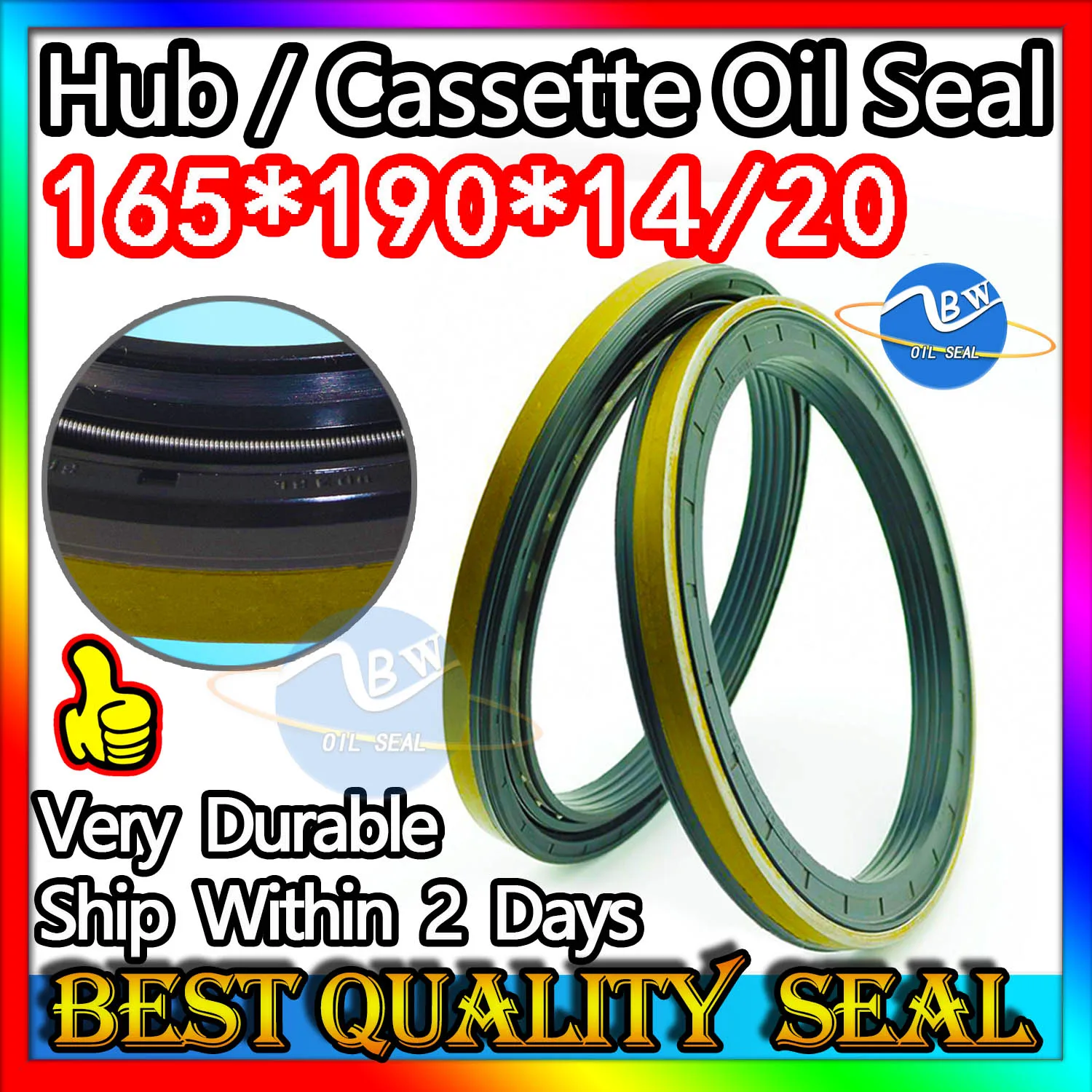 

Cassette Oil Seal 165*190*14/20 Hub Oil Sealing For Tractor Cat 165X190X14/20 Construction Tool Set Pack ISO 9001:2008 Shaft