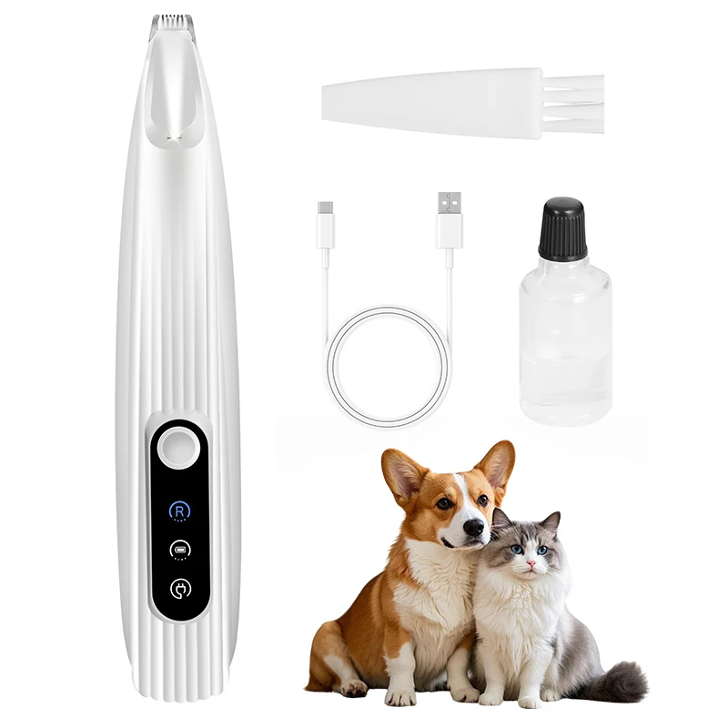 Waterproof Low Noise Pet Grooming Trimmer with LED Light Dog & Cat Hair Shaver for Face Ear Paw Hip and Foot hair trimmer,pet clipper,dog hair trimmer,pet hair trimmer,dog clipper