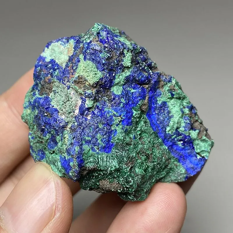 10-20g Natural Azurite Malachite Raw Stone Mineral Specimen Geode Healing Home Decoration Holiday Gift 5