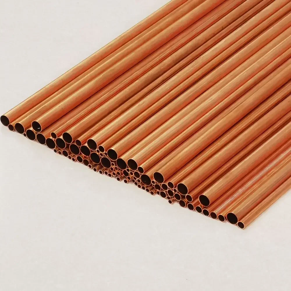 Copper Tube OD1.5-16mm length300 500mm Round Copper alloy Pipe Straight precise thickness 0.2-2