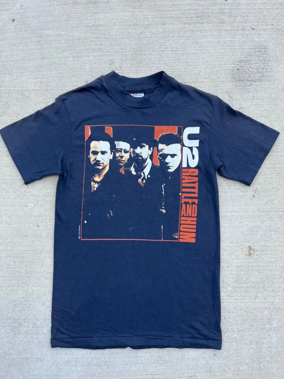 Vintage U2 Sonaglio E Hum Tour Tee Blue Sz Small